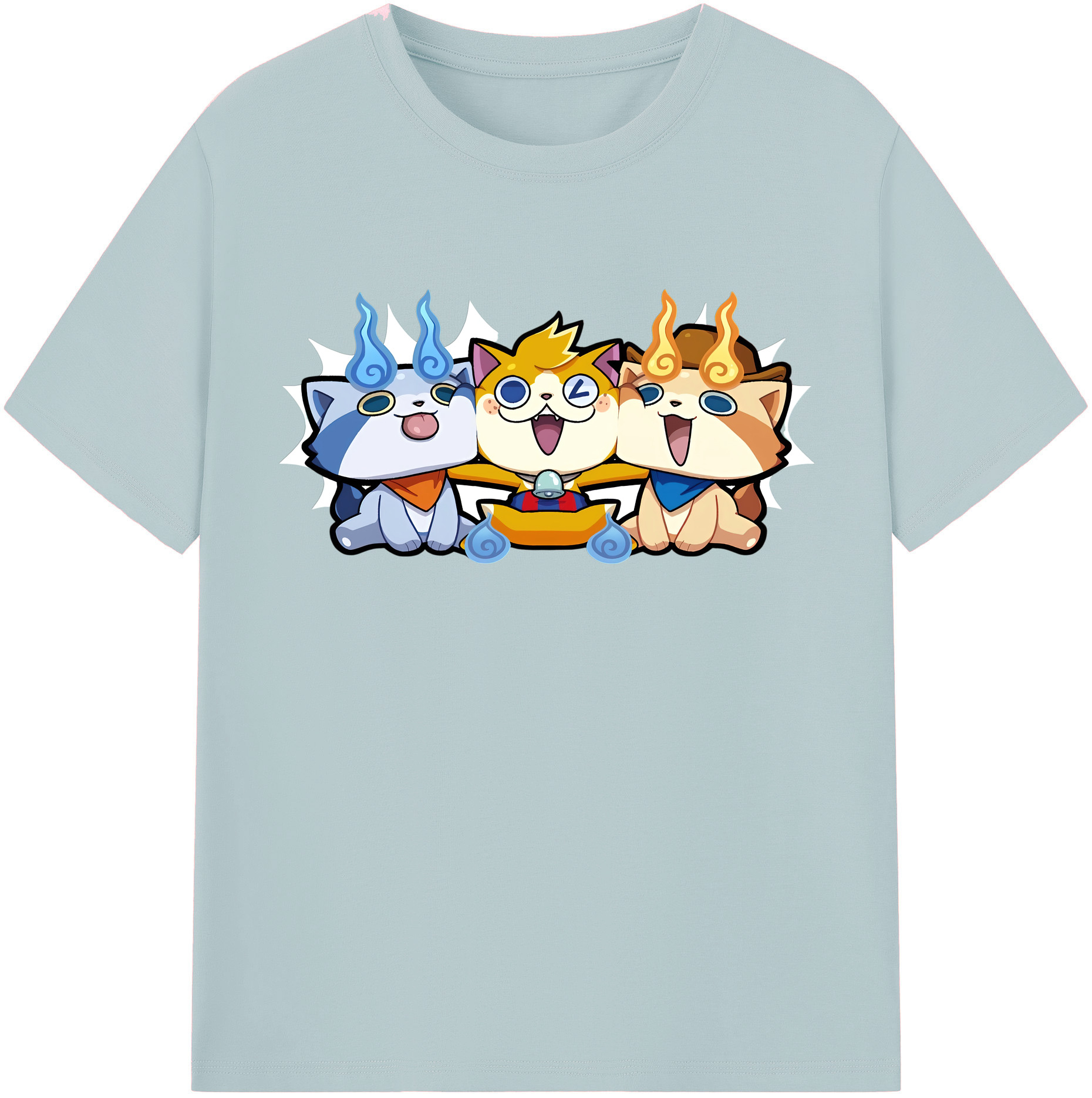 （画像用） 妖怪ウォッチ Yo-kai Watch 綿100％半袖Tシャツ（フロントプリント）